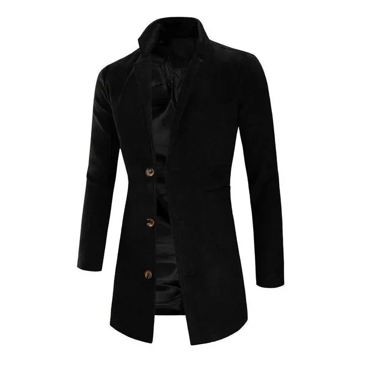 Tailored long men's coat by Meksi