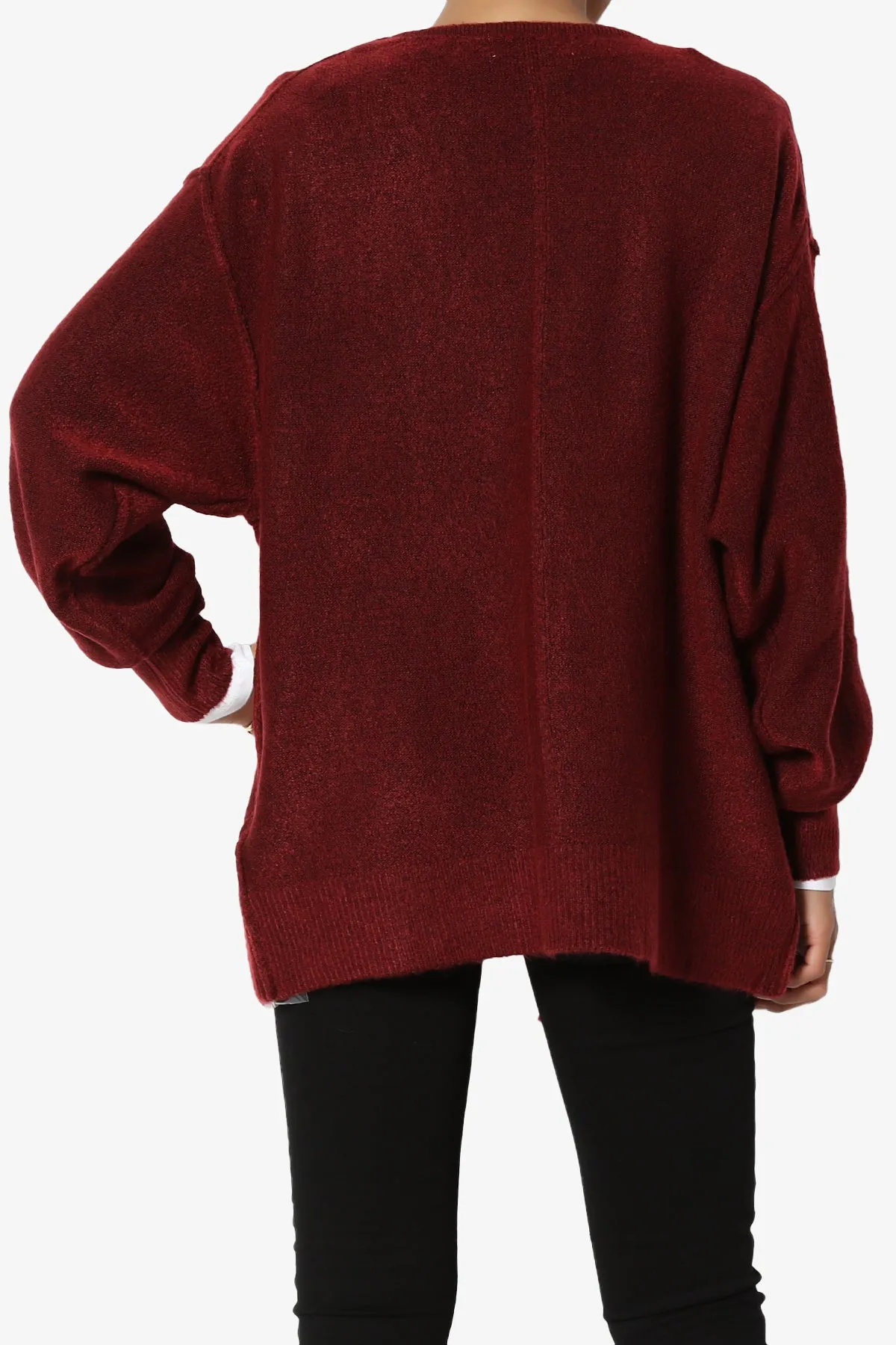 Taryn Loose Melange Knit Cardigan
