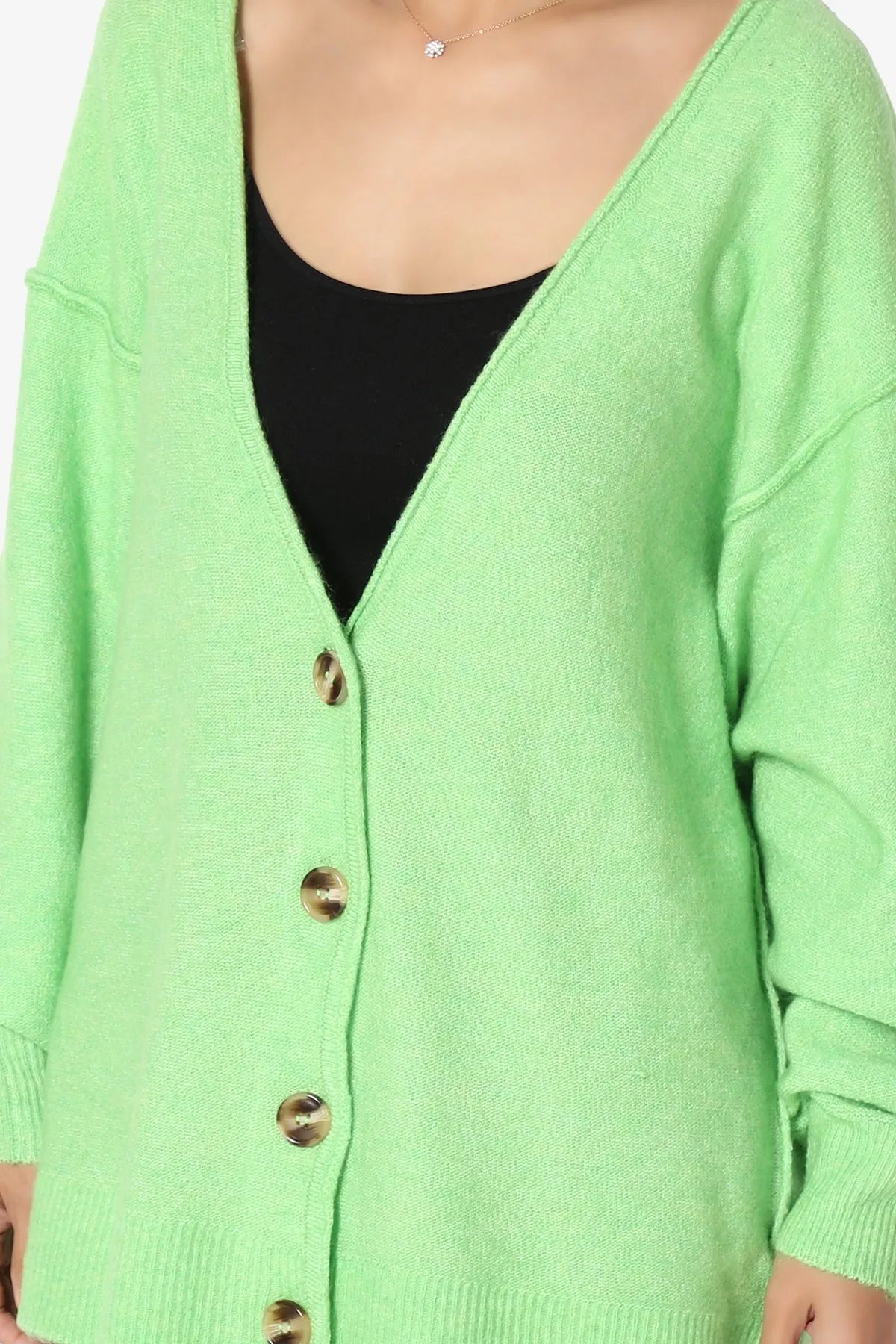 Taryn Loose Melange Knit Cardigan