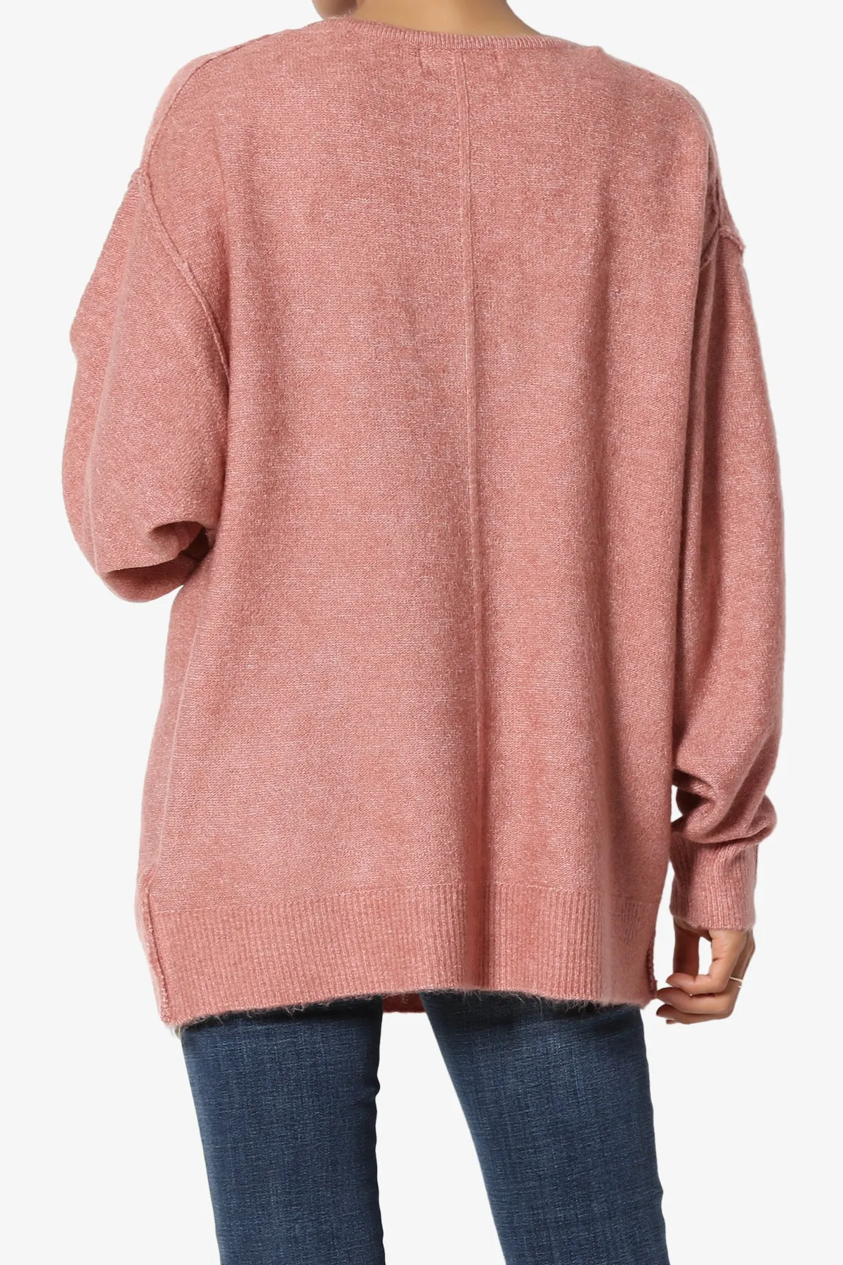 Taryn Loose Melange Knit Cardigan