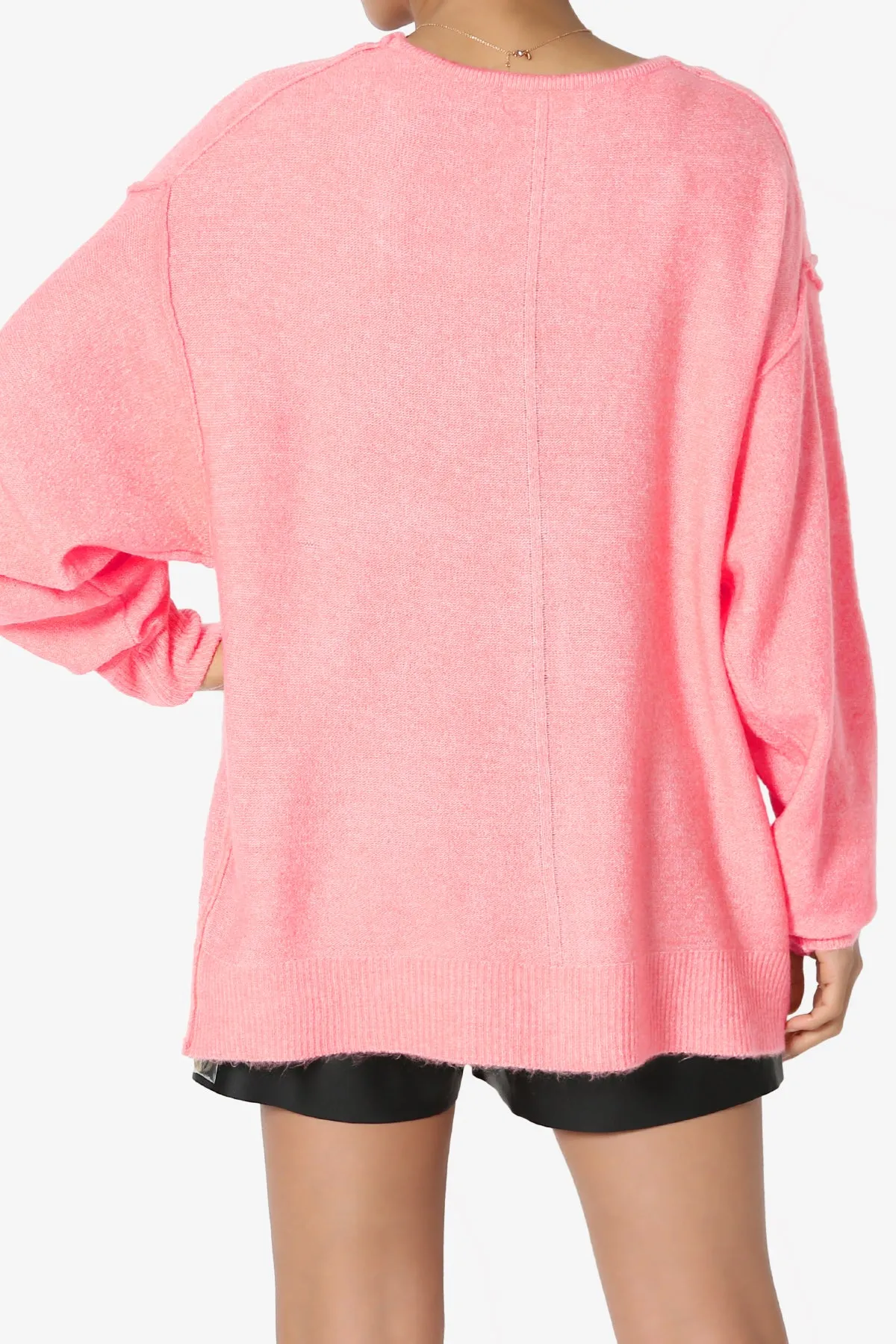 Taryn Loose Melange Knit Cardigan