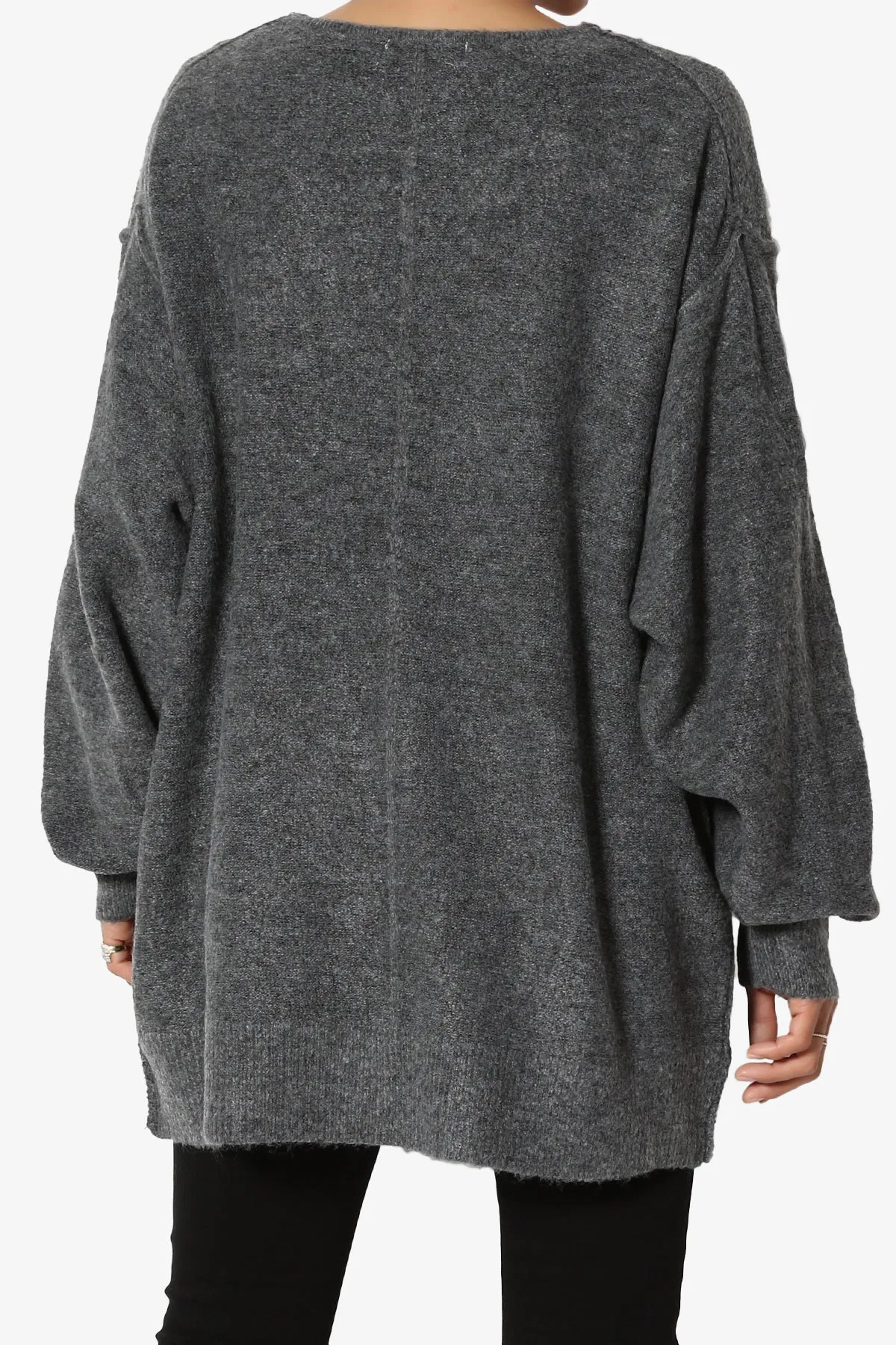 Taryn Loose Melange Knit Cardigan