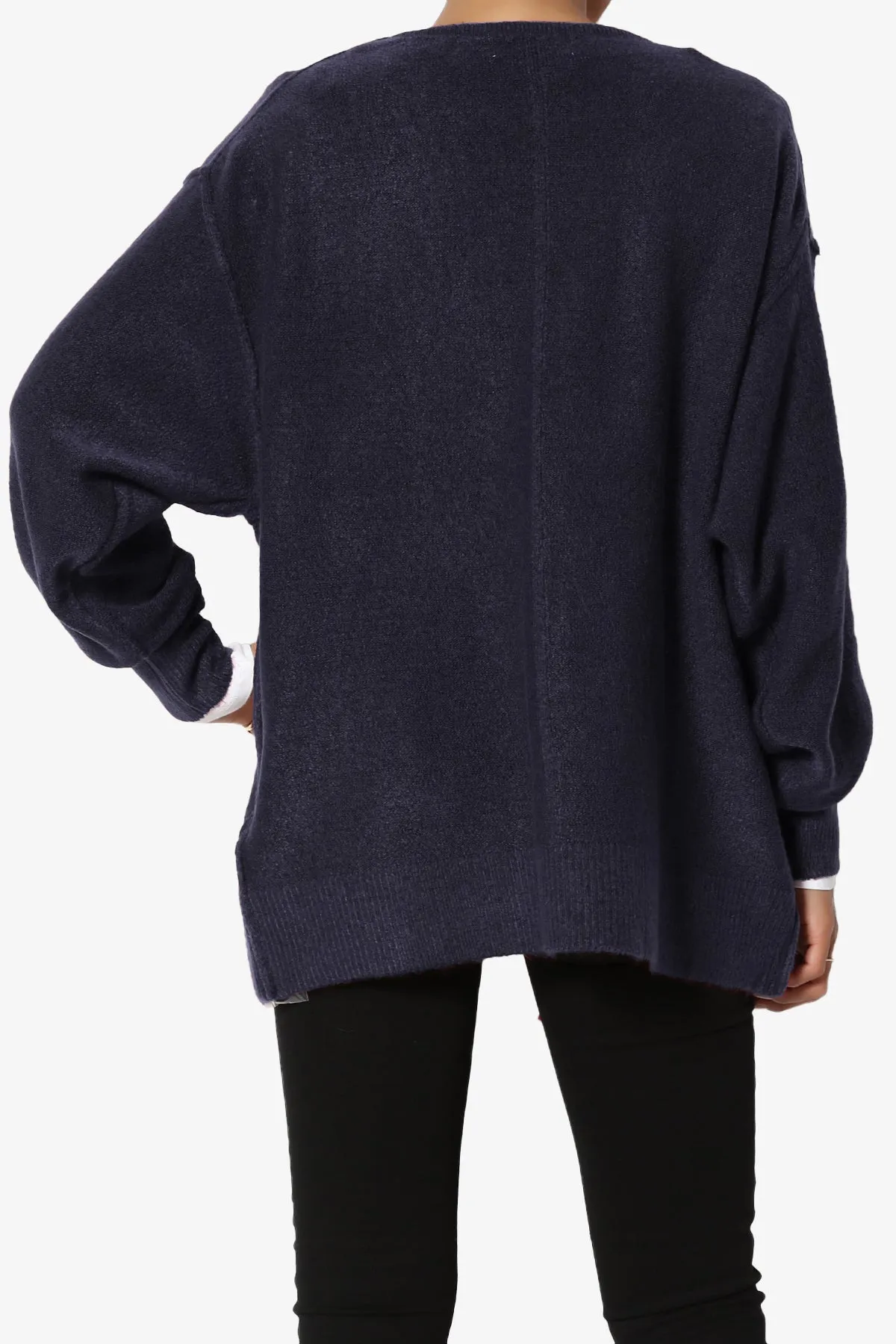 Taryn Loose Melange Knit Cardigan