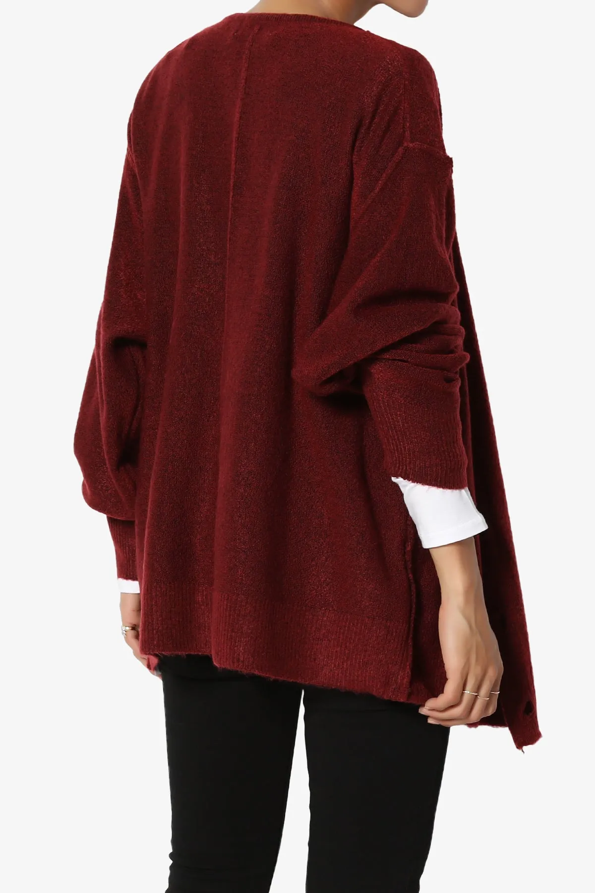 Taryn Loose Melange Knit Cardigan