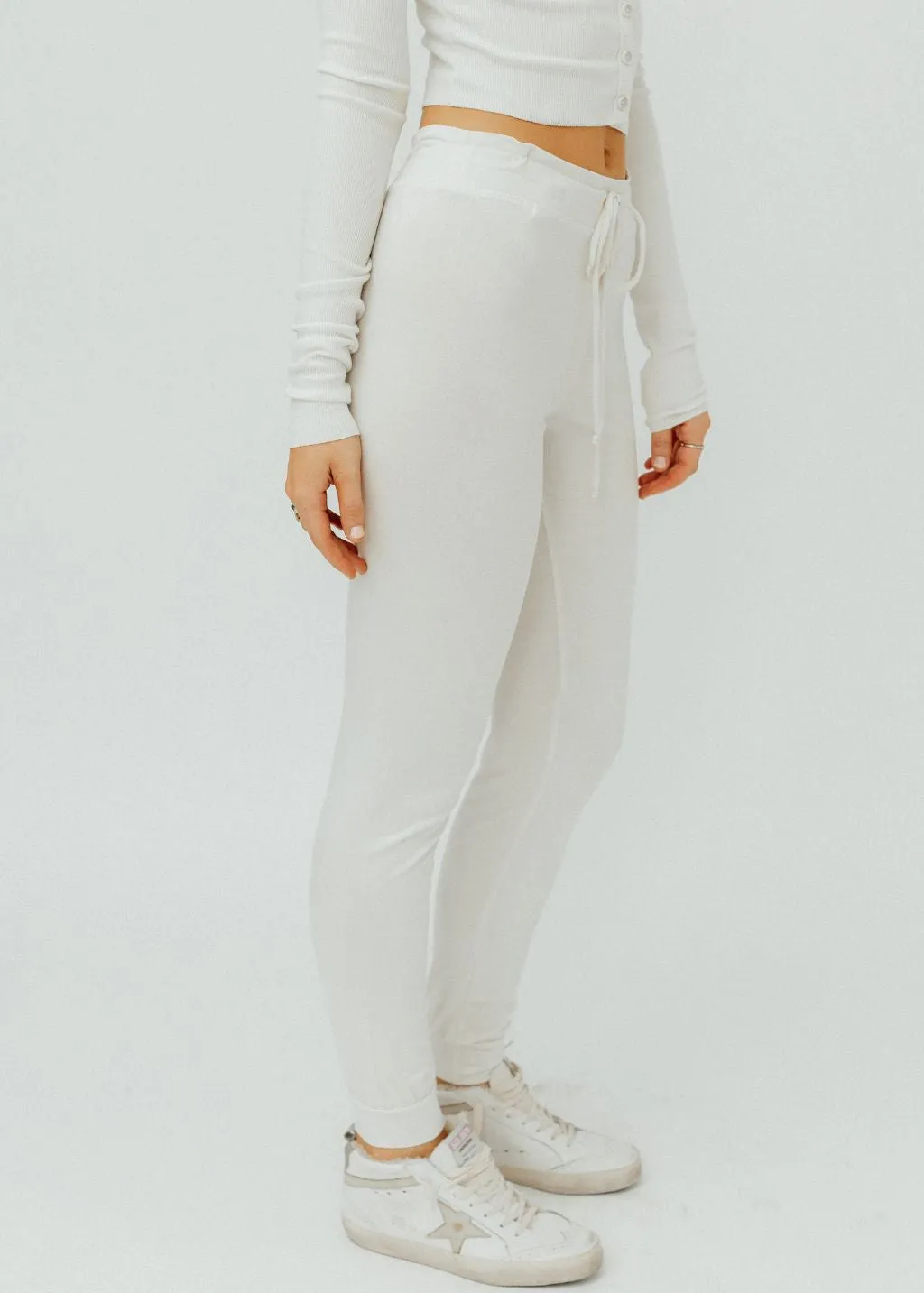 Éterne Drawstring Pant in Cream