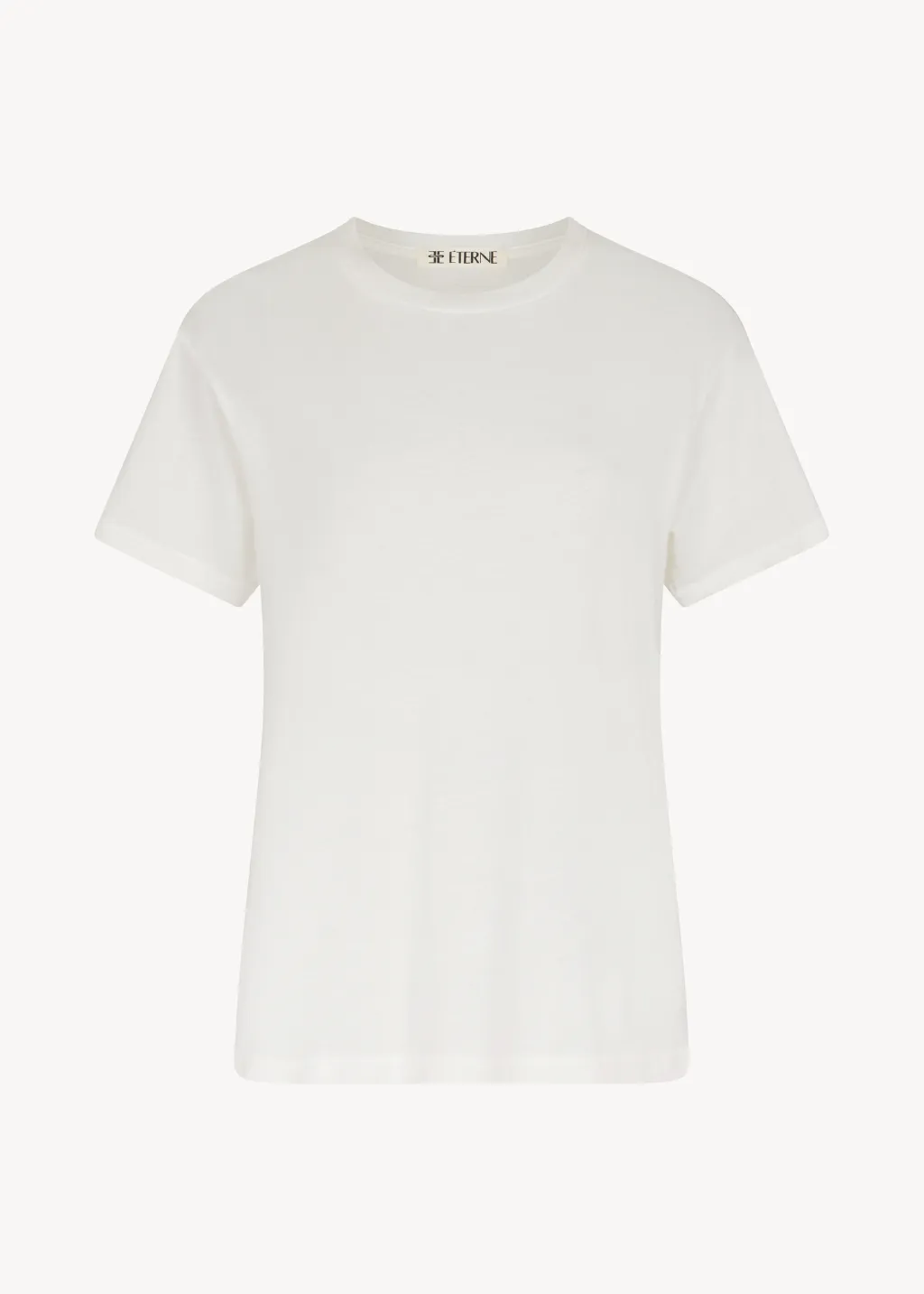 Éterne Short Sleeve Boyfriend T-Shirt in Ivory