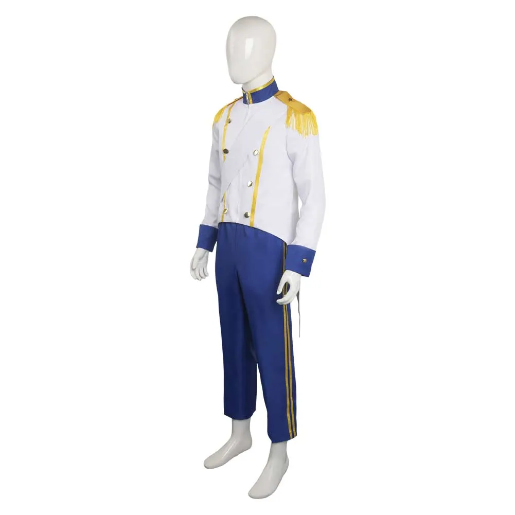 The Little Mermaid Prince Eric Mens Royal Uniform Cosplay Costume Halloween Carnival Suit