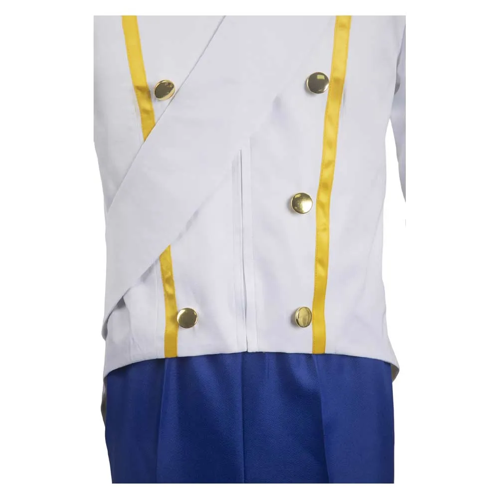 The Little Mermaid Prince Eric Mens Royal Uniform Cosplay Costume Halloween Carnival Suit