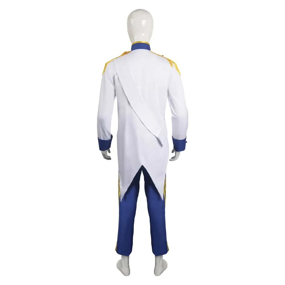 The Little Mermaid Prince Eric Mens Royal Uniform Cosplay Costume Halloween Carnival Suit
