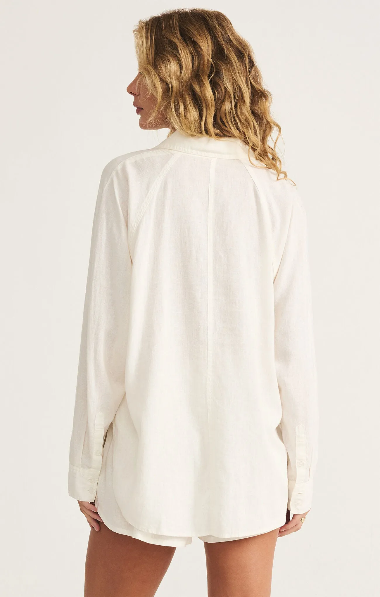 The Perfect Linen Top in White