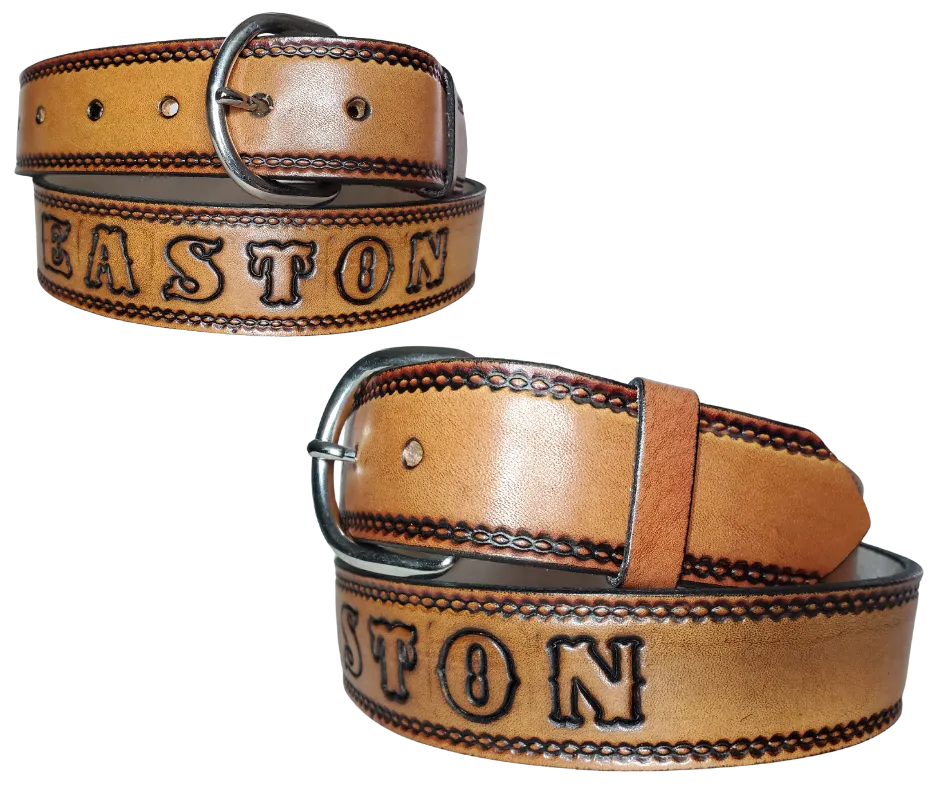 The "Woodbury" Leather Belt "Quick Ship"