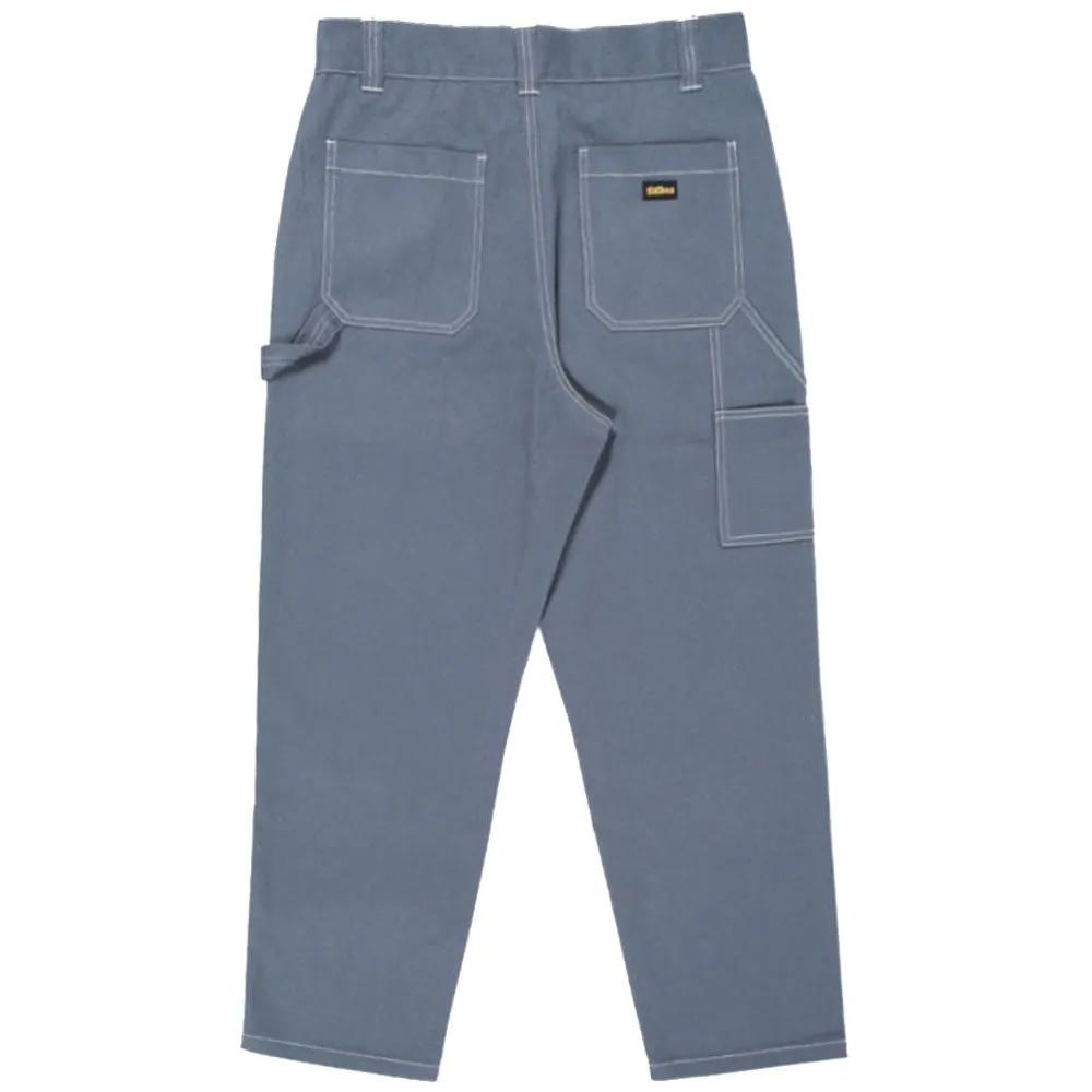 Theories Piano Trap Carpenter Pants Slate Blue Contrast Stitch