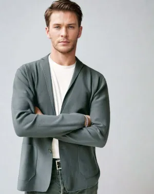 THOMAS | Ecoviscose Knitted Cardigan-Blazer