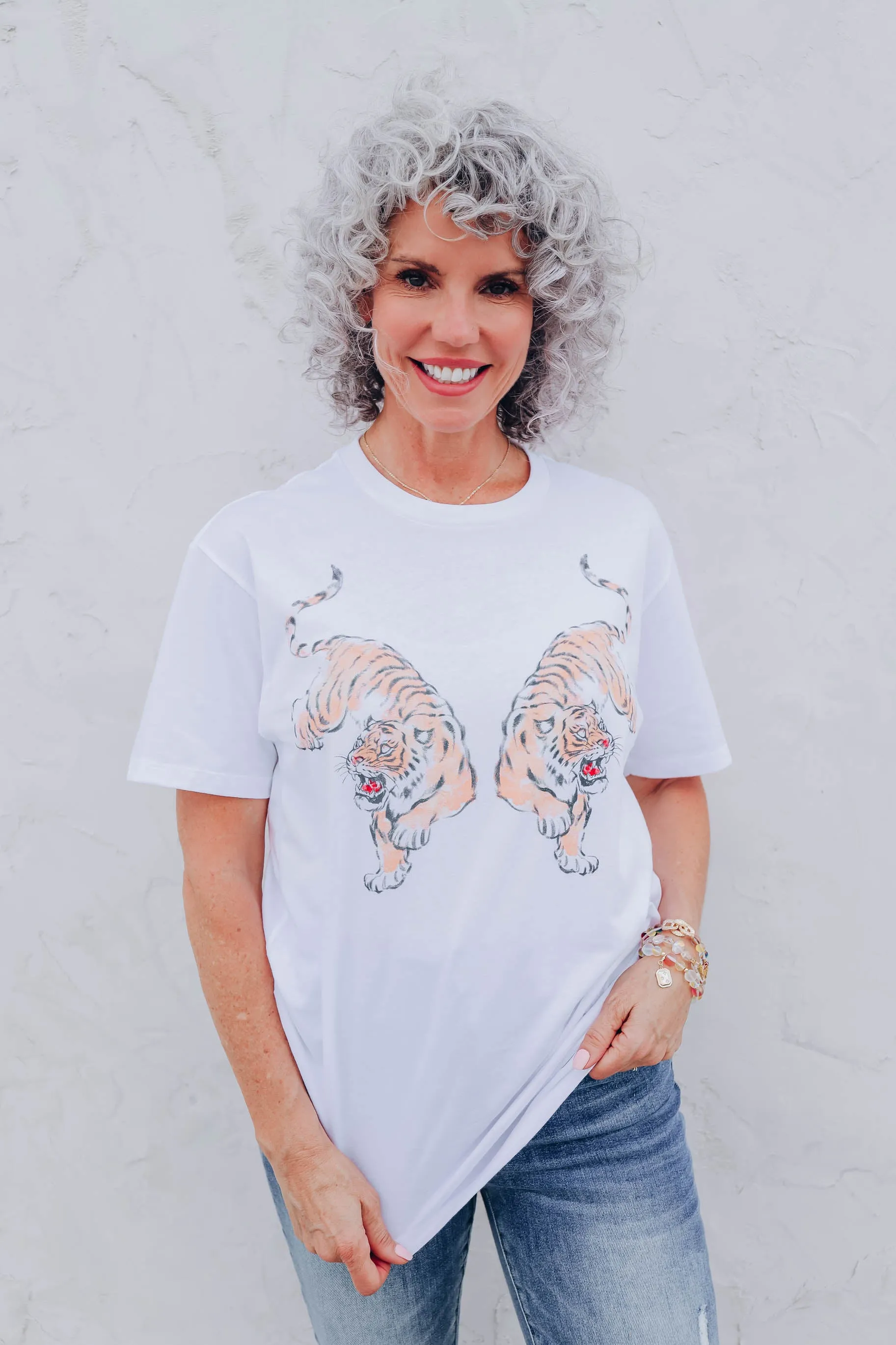 Tiger Twins Boyfriend Graphic Tee