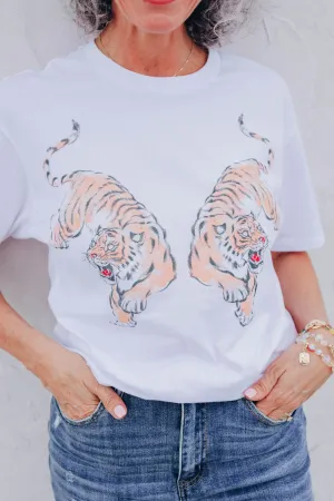 Tiger Twins Boyfriend Graphic Tee