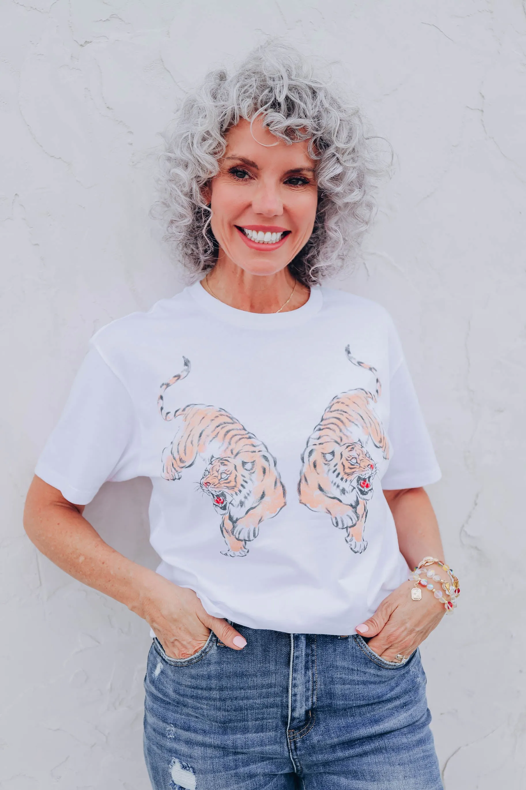 Tiger Twins Boyfriend Graphic Tee