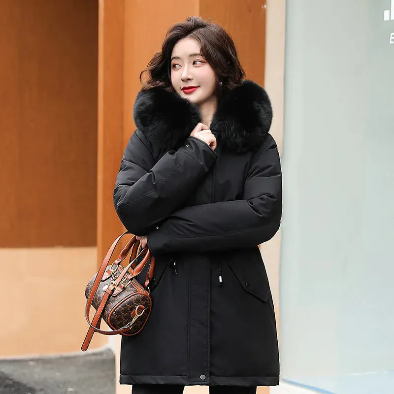 Tilda Winter Jacket: Lined, Removable Fur Collar & Hood
