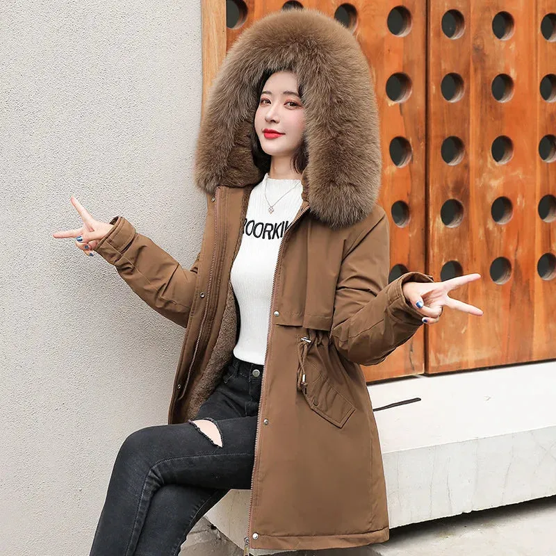 Tilda Winter Jacket: Lined, Removable Fur Collar & Hood