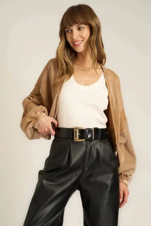 Too Cool Seamed Burnout Shrug by Project Social T | Saddle