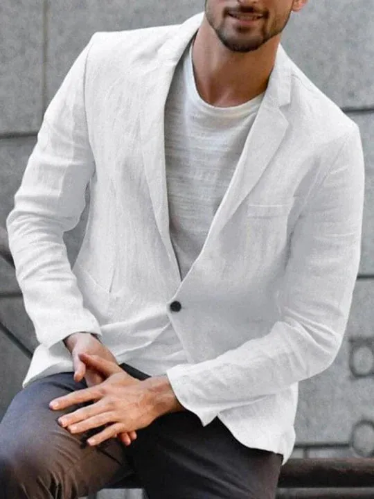 Trendy linen jacket for the modern man