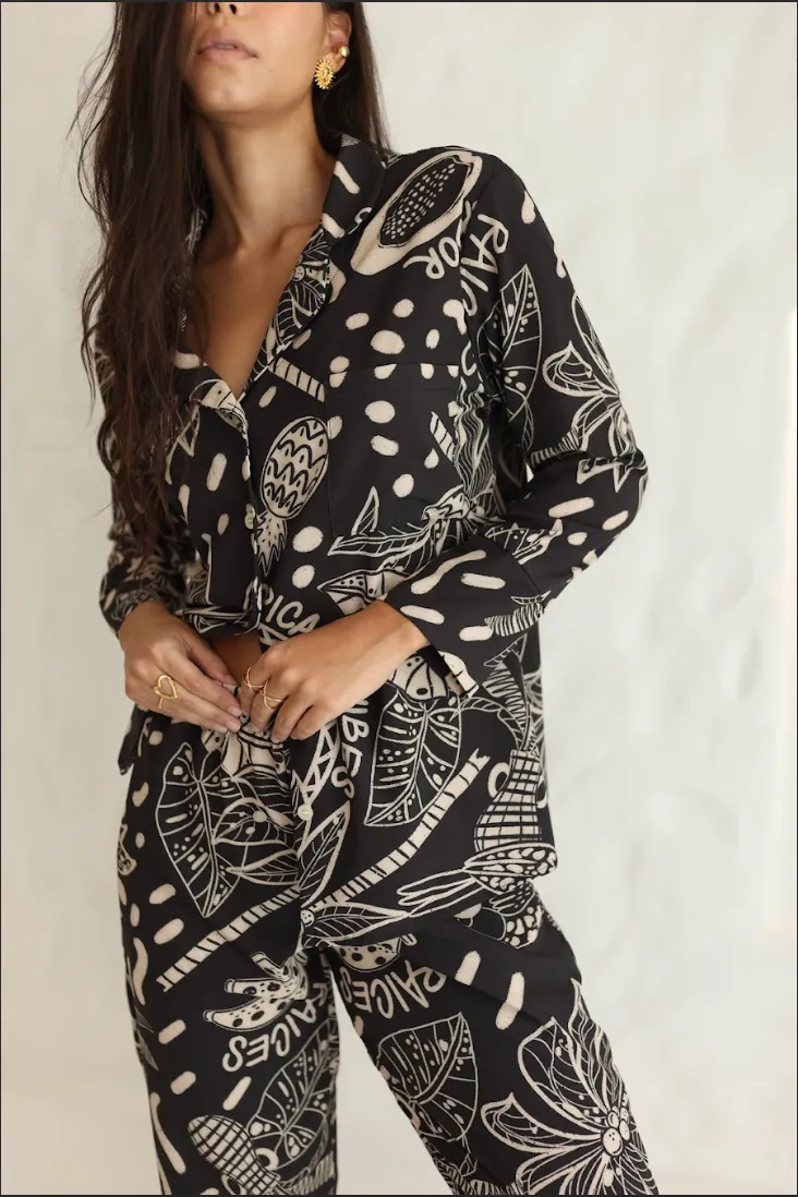 Tropico Black Long Sleeve Set