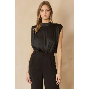 Tucked in All Day Body Suit in Black