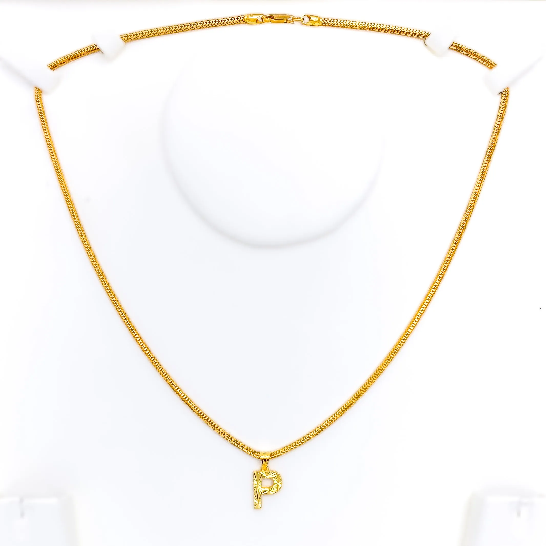 Twinkling Brilliant 22k Gold Letter Pendant