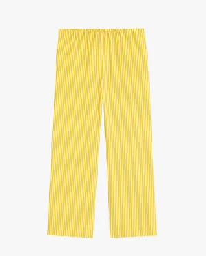UNISEX STRIPED PANTS - YELLOW