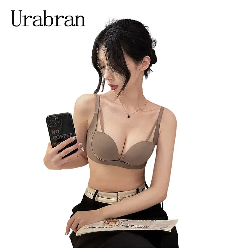 Urabran Women's Sexy Strapless Push-Up Bra - No Steel Ring, Comfortable & Breathable