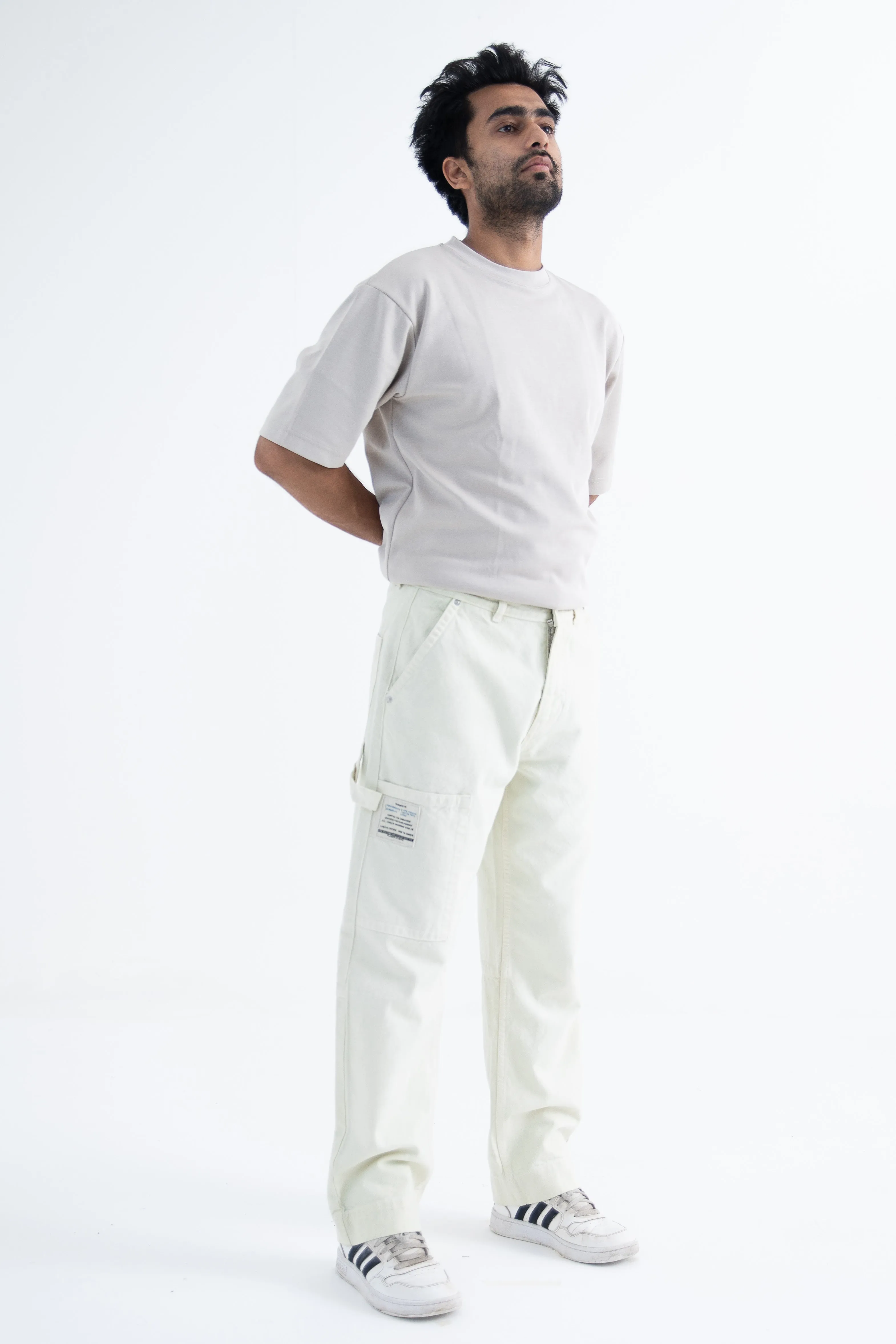 Urban Hike Carpenter Relaxed Jeans: Mint Yellow