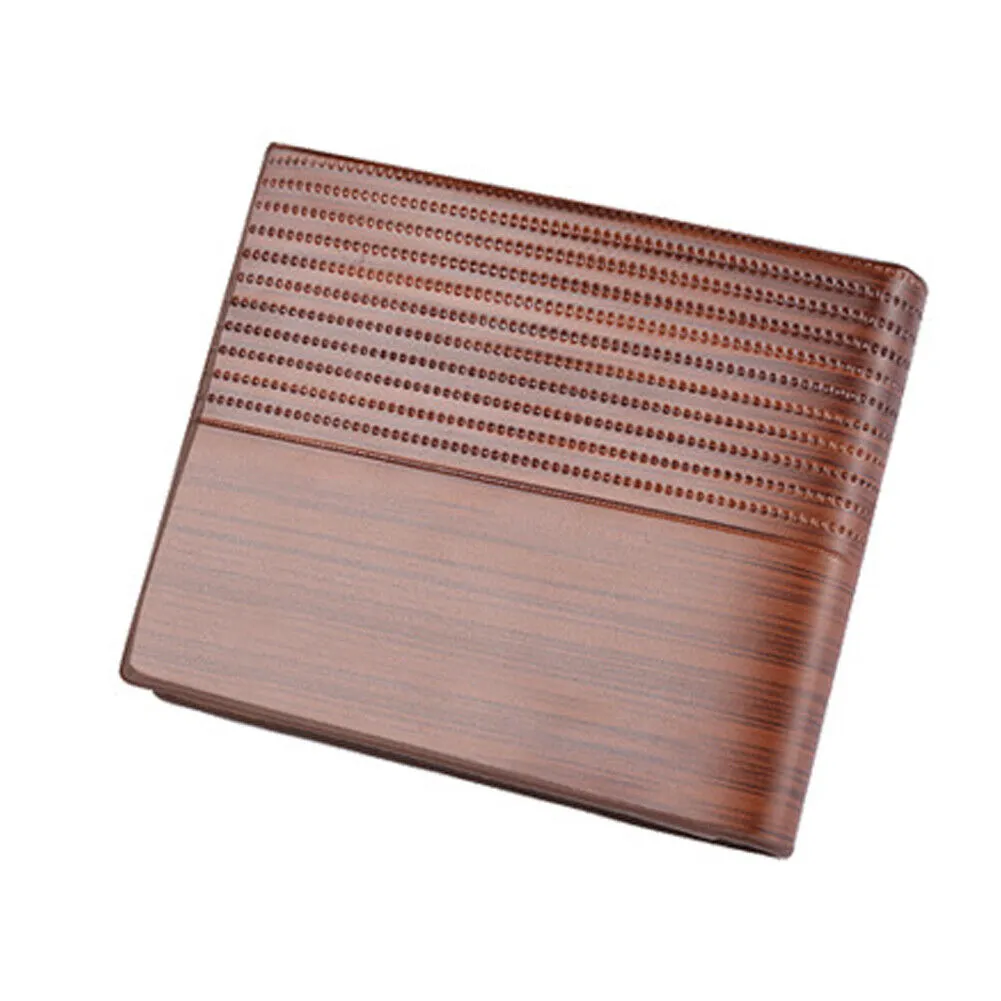 US 1-2 Pcs Men Bifold Leather Credit ID Card Holder Wallet Billfold Purse Clutch