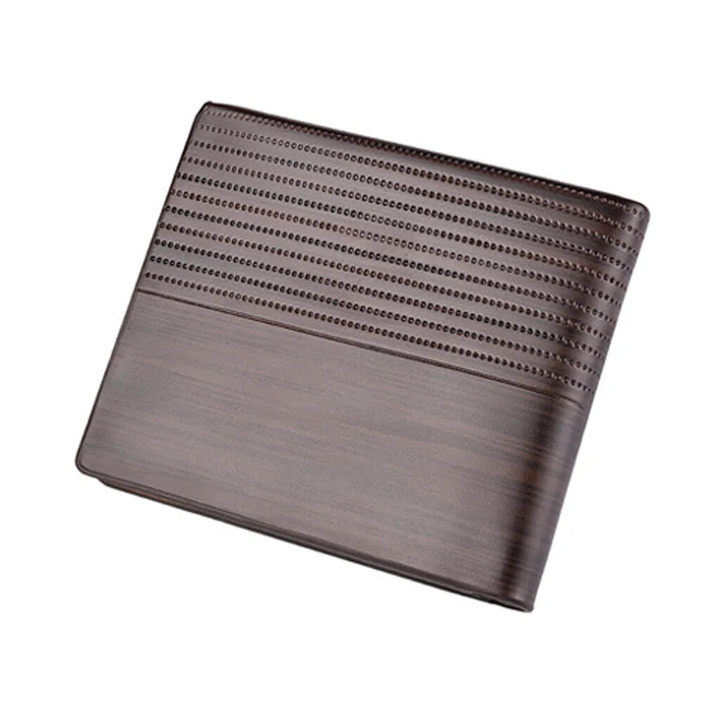 US 1-2 Pcs Men Bifold Leather Credit ID Card Holder Wallet Billfold Purse Clutch