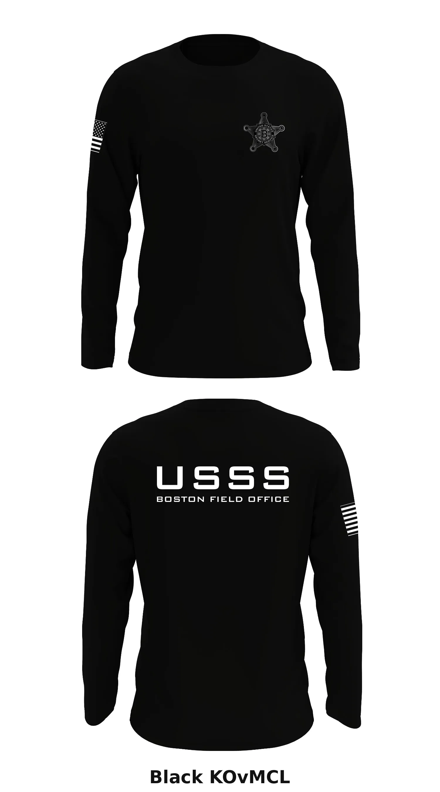 USSS Boston Field Office Store 1 Core Men's LS Performance Tee - KOvMCL