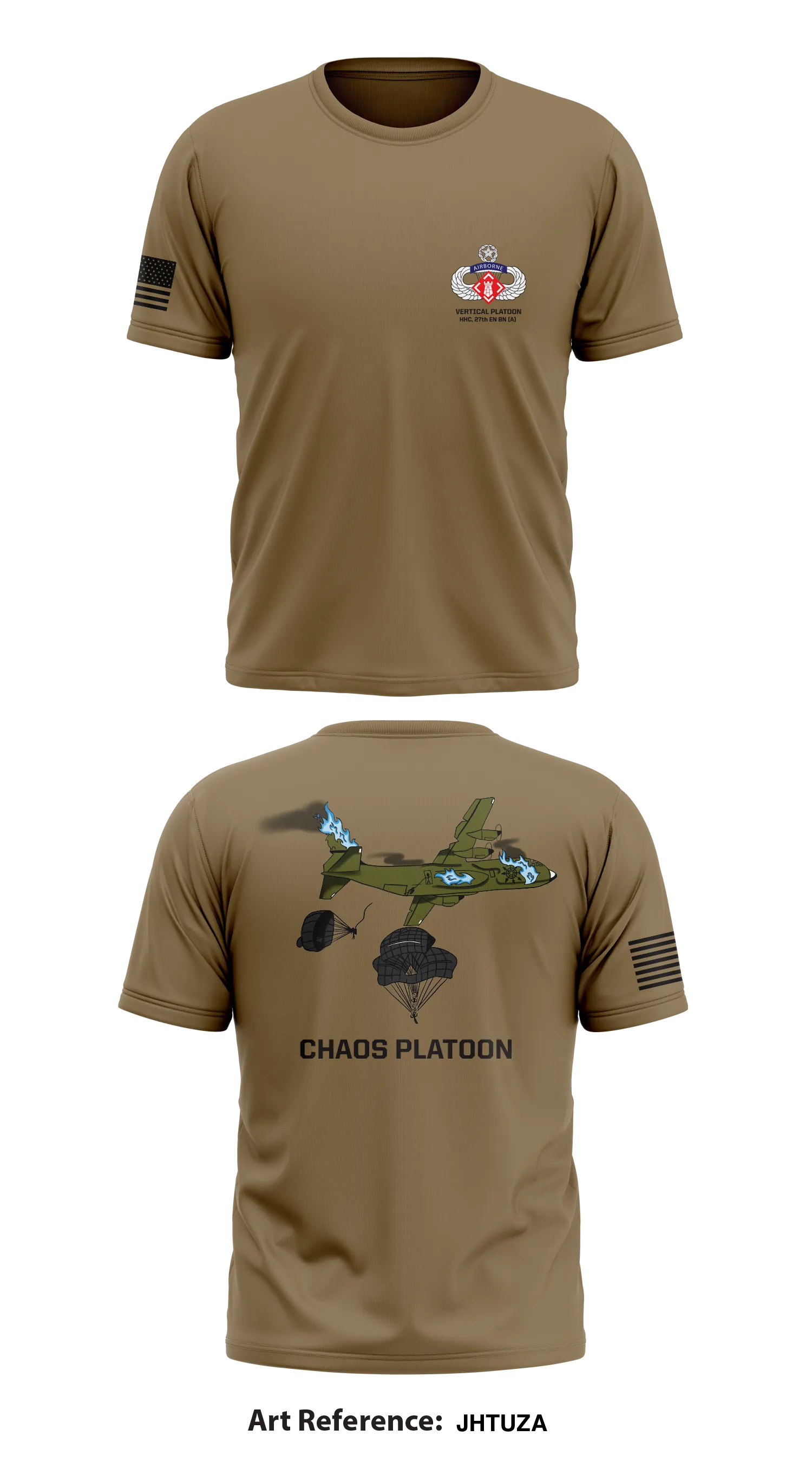 Vertical Platoon, HHC, 27th EN BN (A) Store 1 Core Men's SS Performance Tee - JHtuZa