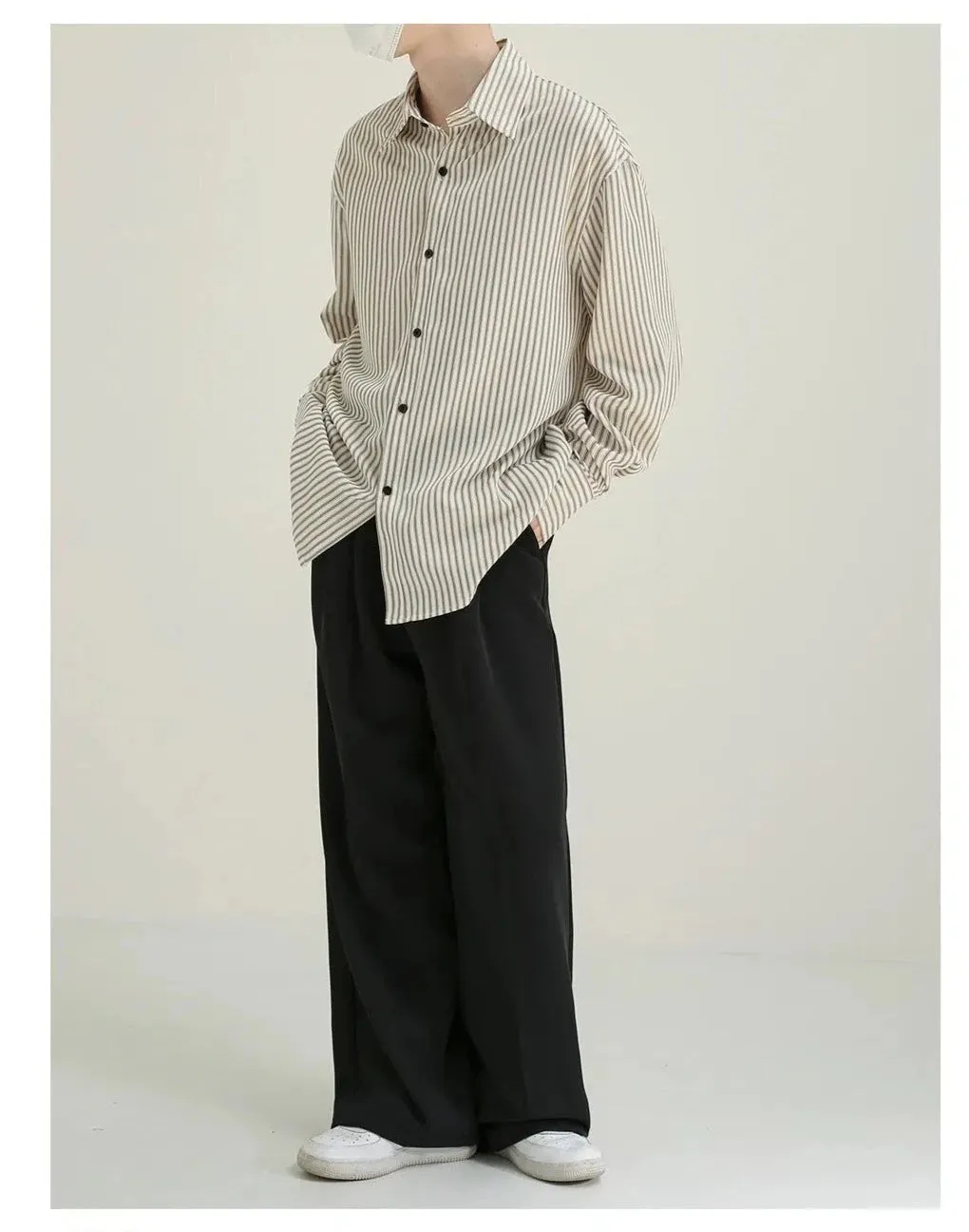 Vertical Stripe Office Shirt