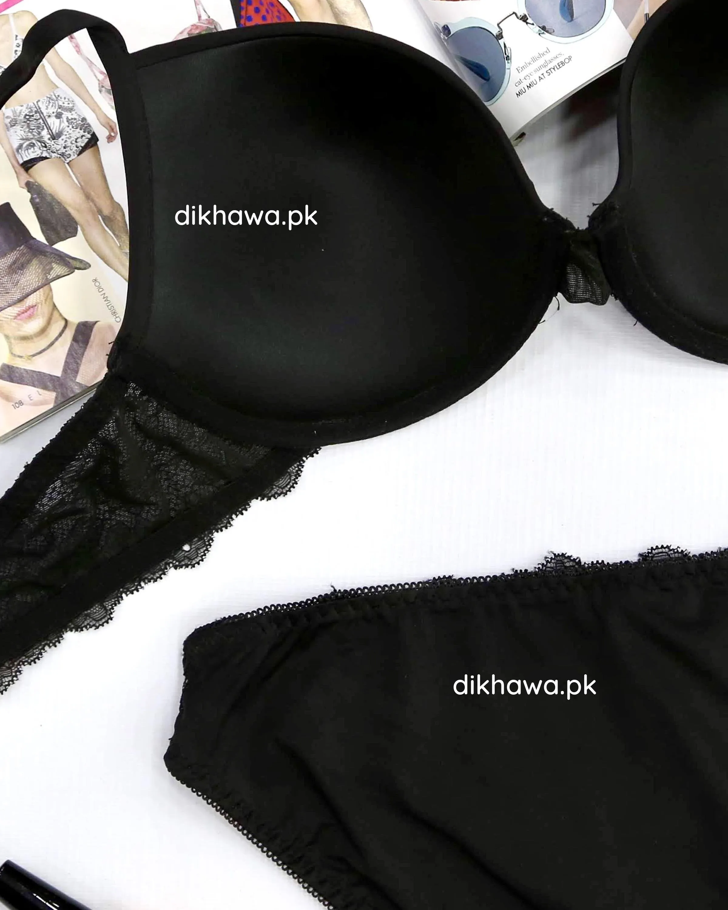 Victoria's Secret - Pushup Soft Padded Bra Panty Set - Plain Bra