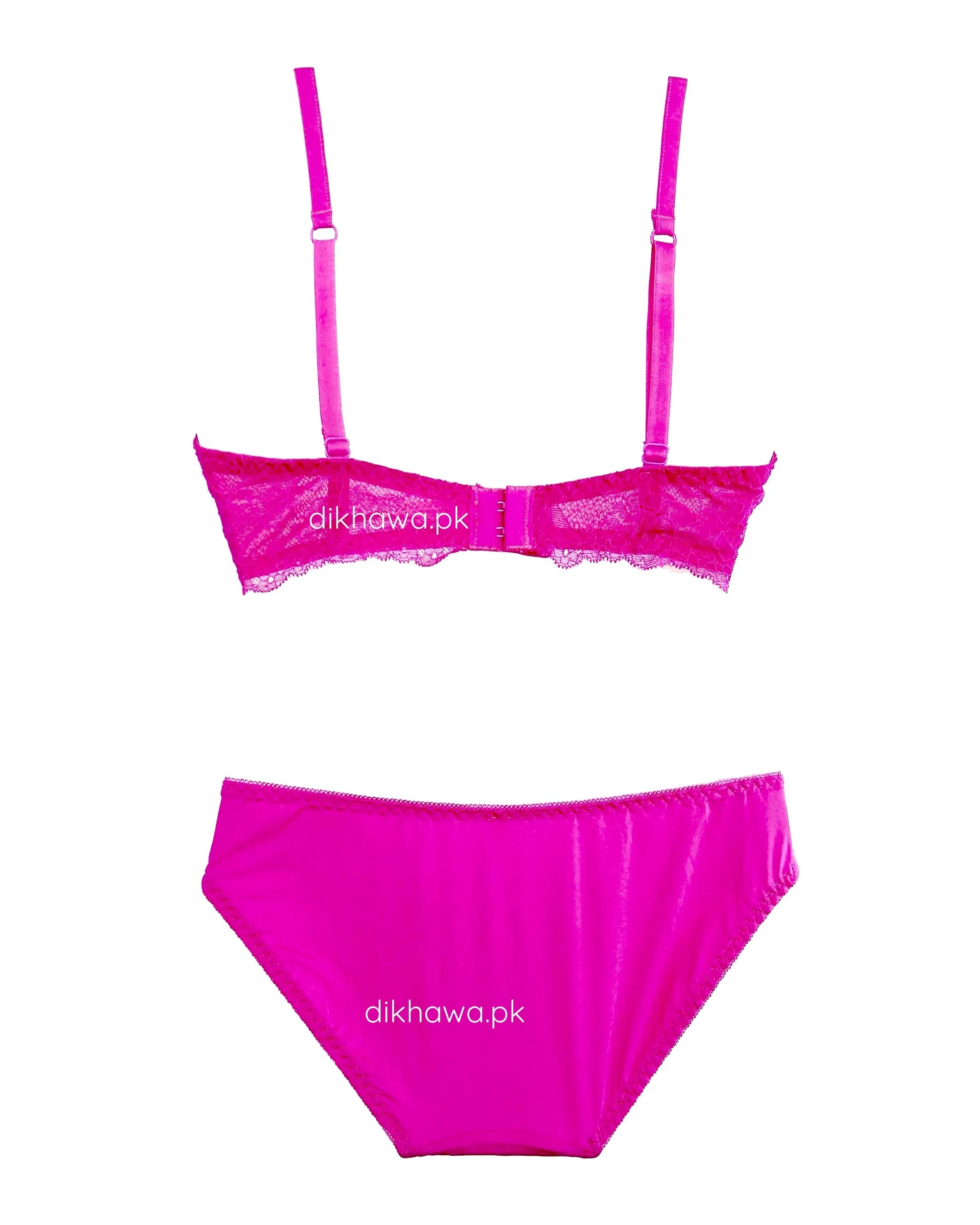 Victoria's Secret - Pushup Soft Padded Bra Panty Set - Plain Bra