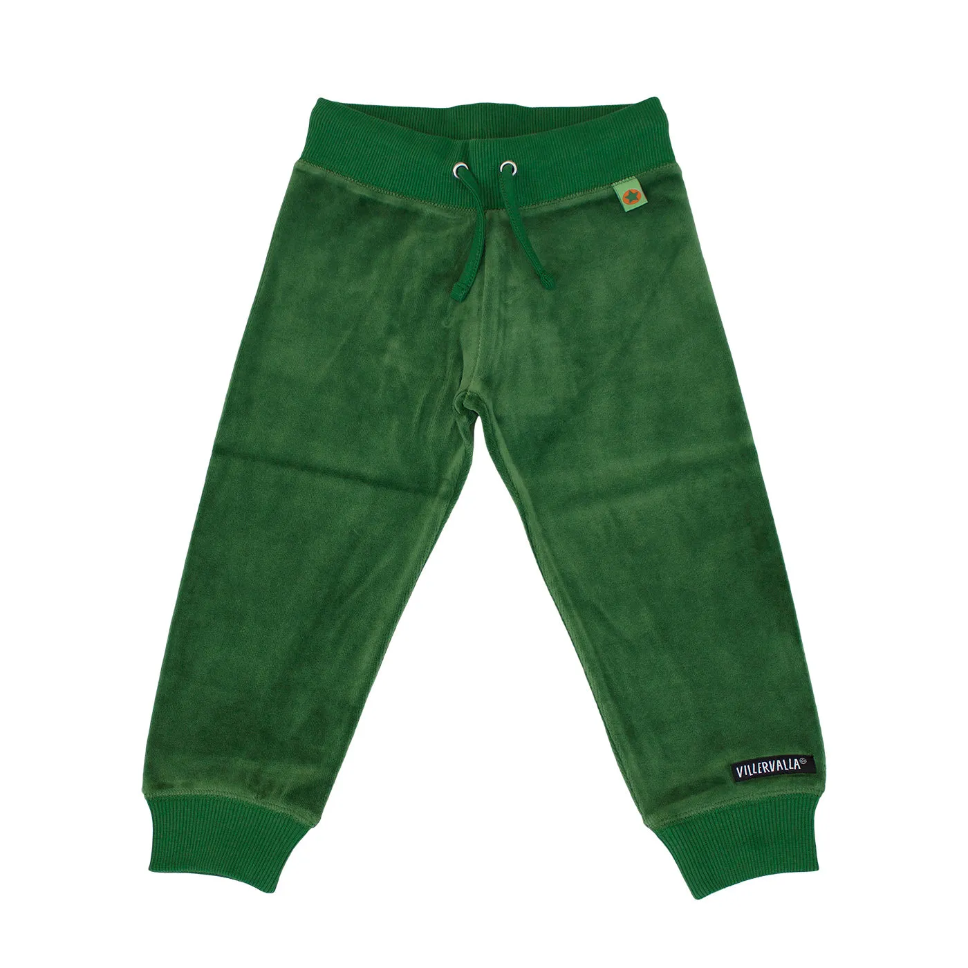 Villervalla - Relaxed Pants - Velour - Clover