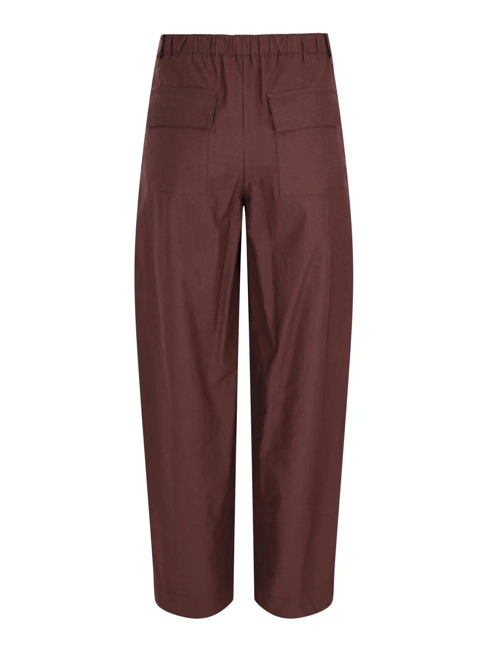 Vince Mid Rise Cotton Wool Utility Pant in Cherry Night