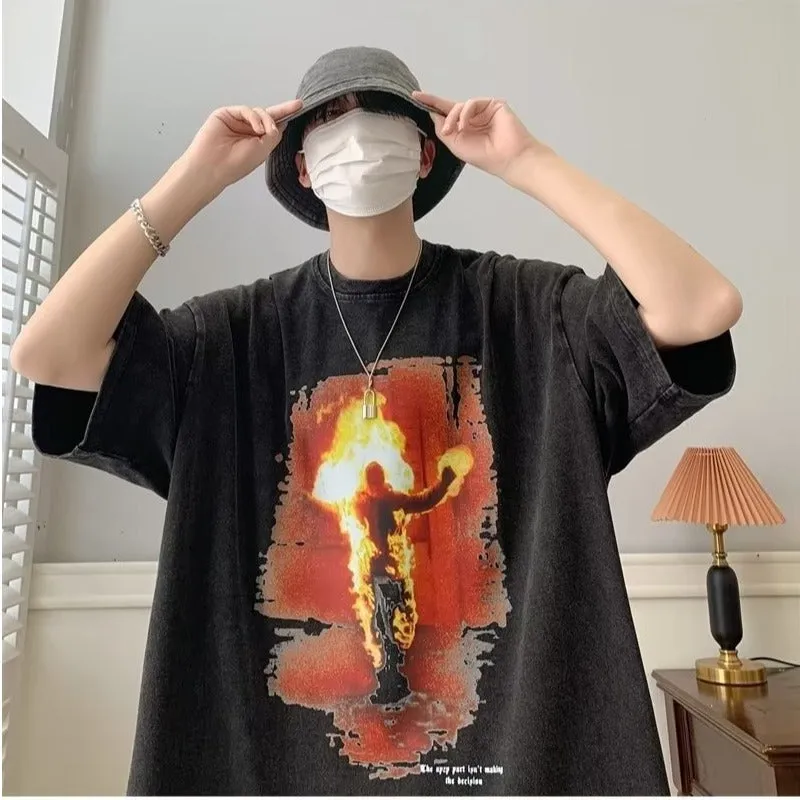 Vintage large print TEE-D299 | Inspanda