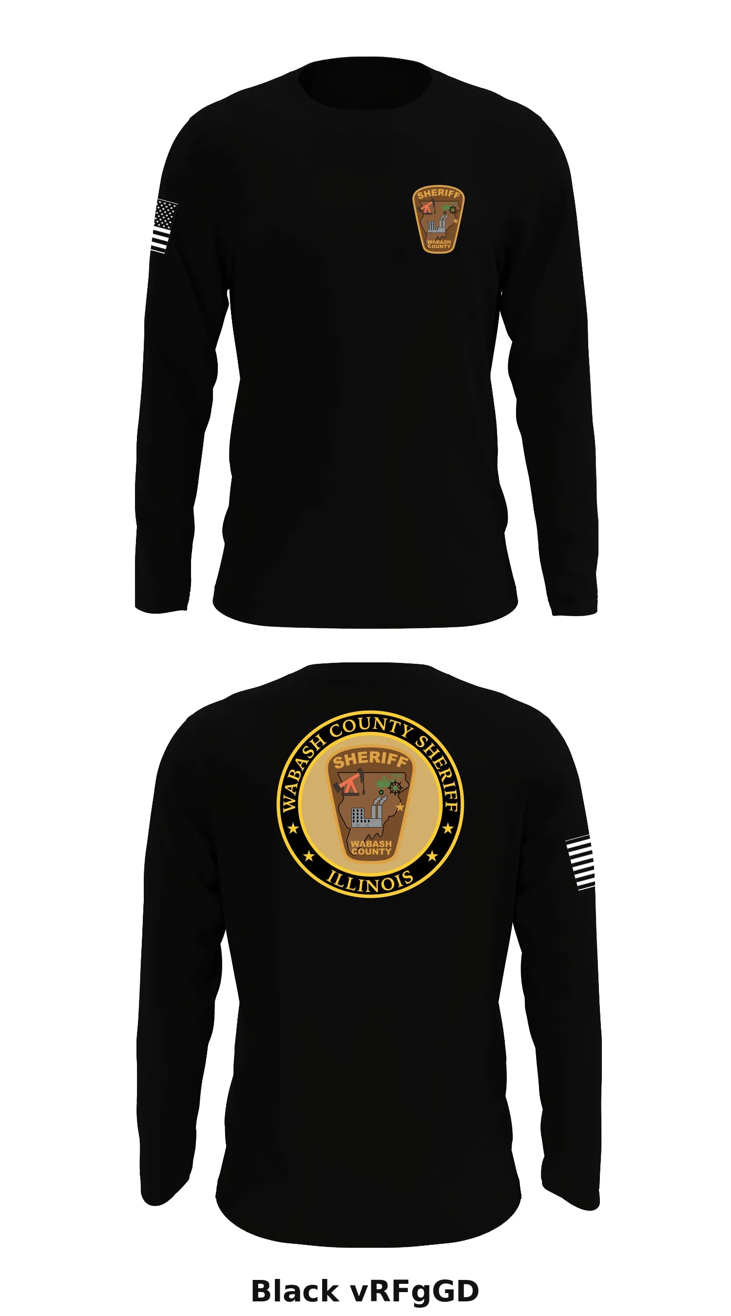 Wabash County Sheriff's Office  Store 1 Core Men's LS Performance Tee - vRFgGD