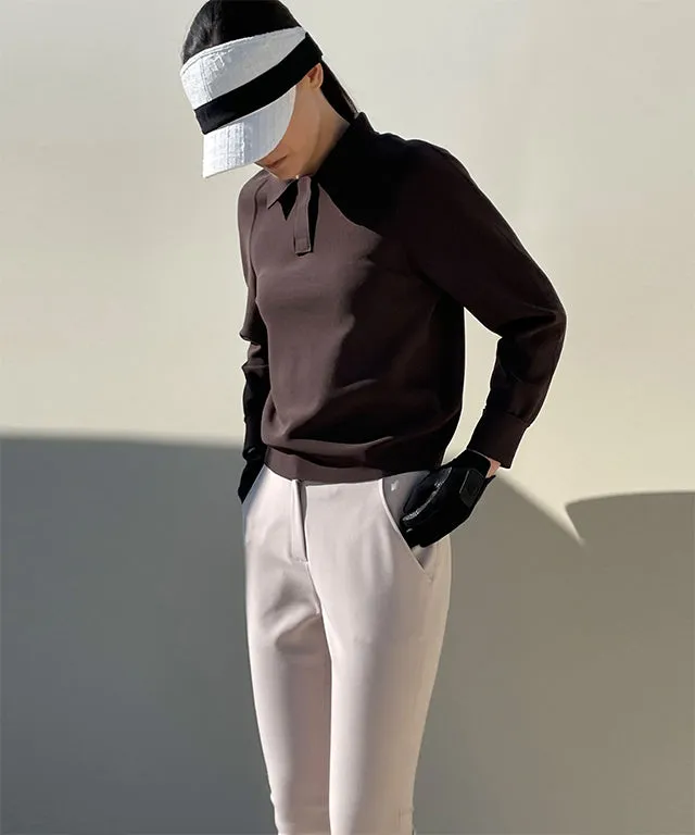 [Warehouse Sale] Anell Golf Banding Slacks Beige