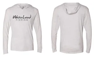 WaterLand Classic Hooded SunShirt - Heather White (SM Only)