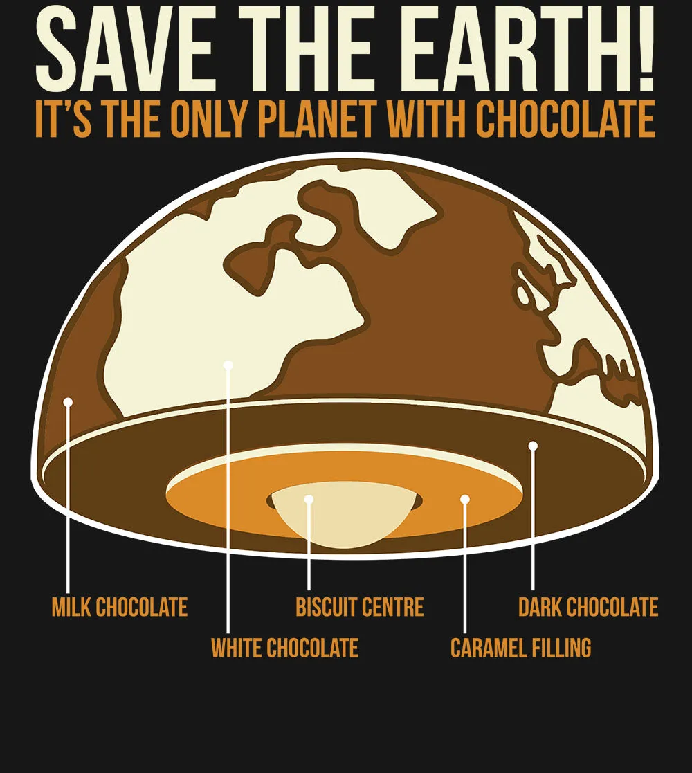 Weird Science Save The Earth - Chocolate Official Ladies T-Shirt (Black)