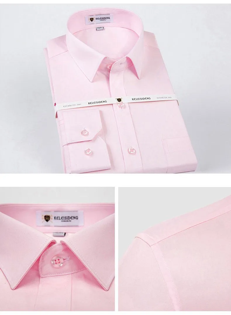 West Louis™ Solid Work Office Shirts