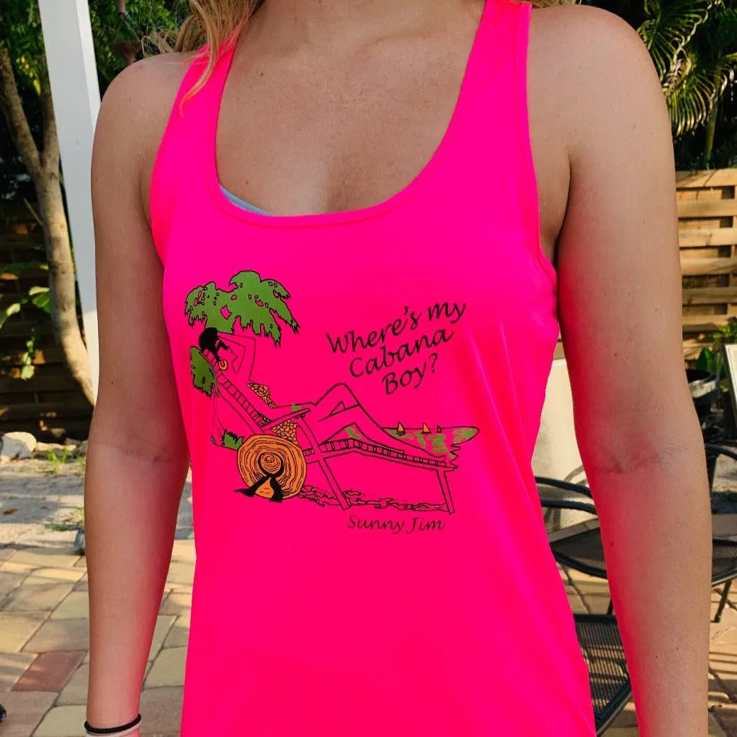 Where's My Cabana Boy?, Ladies Tank Top