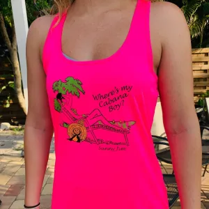 Where's My Cabana Boy?, Ladies Tank Top