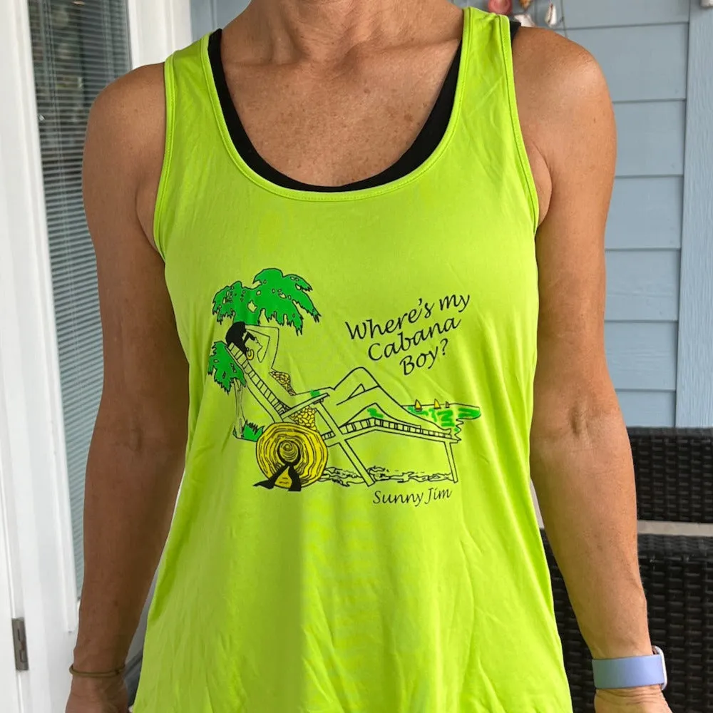 Where's My Cabana Boy?, Ladies Tank Top