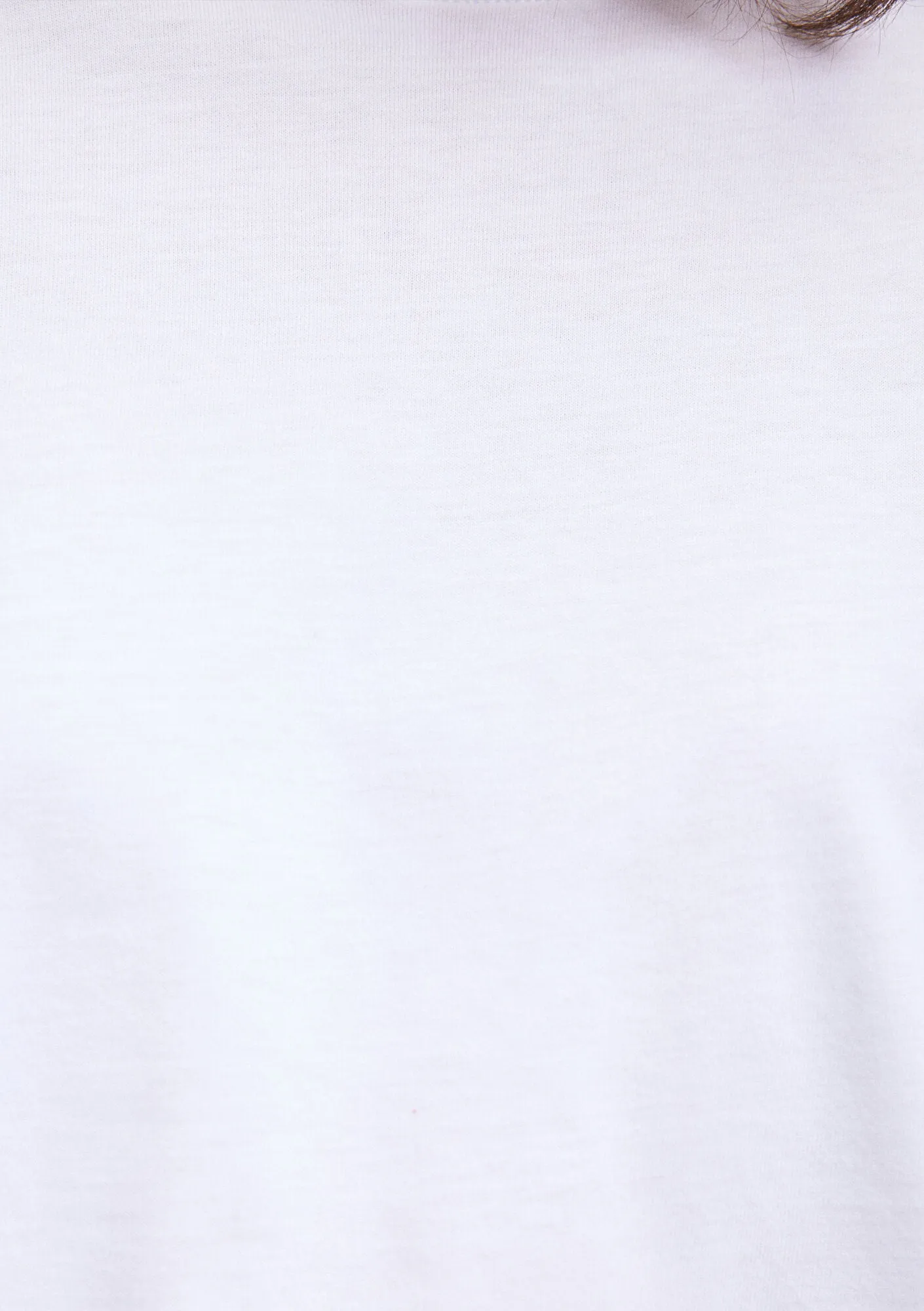 White Basic Crop T-Shirt