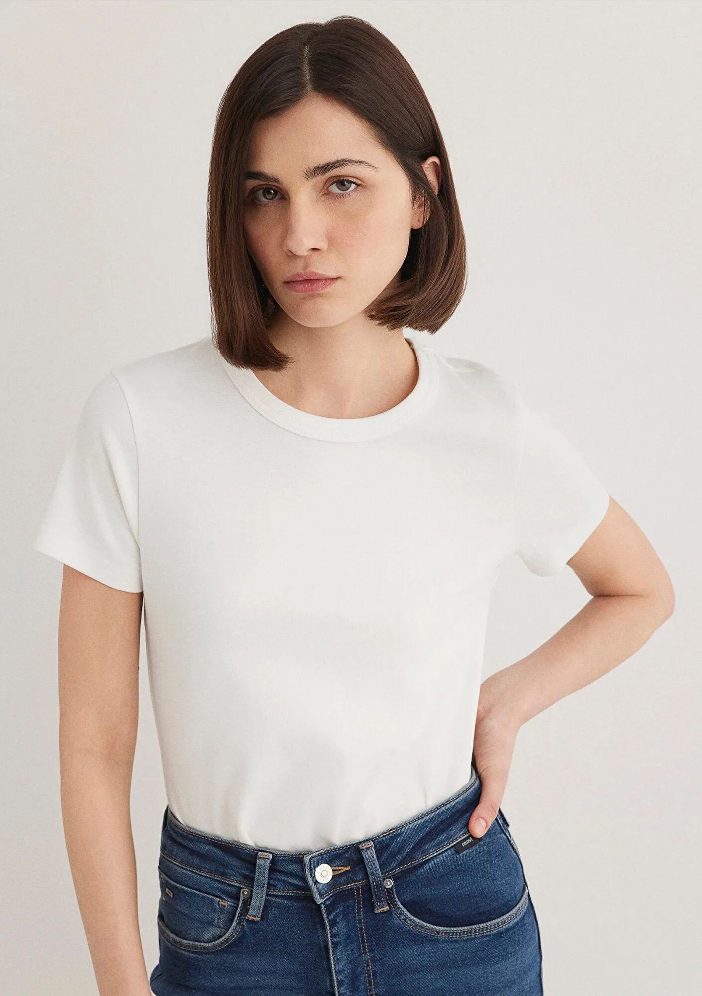 White Basic T-Shirt